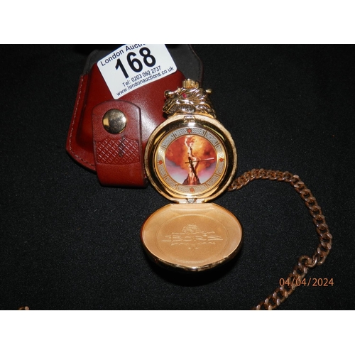 168 - Knightstone Collection Pocket Watch in Leather Case