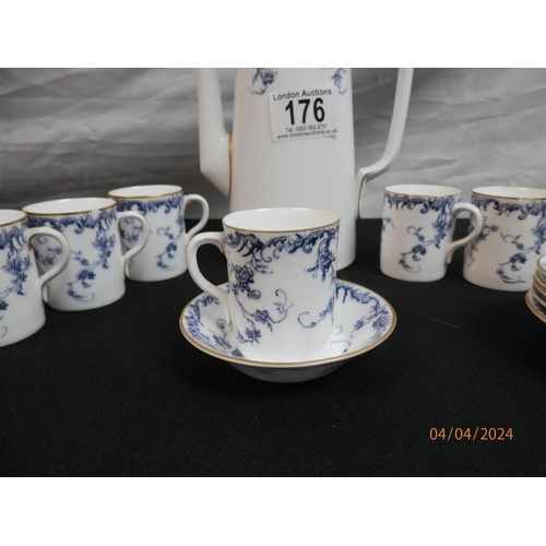 176 - 6 Place Royal Worcester Coffee Set