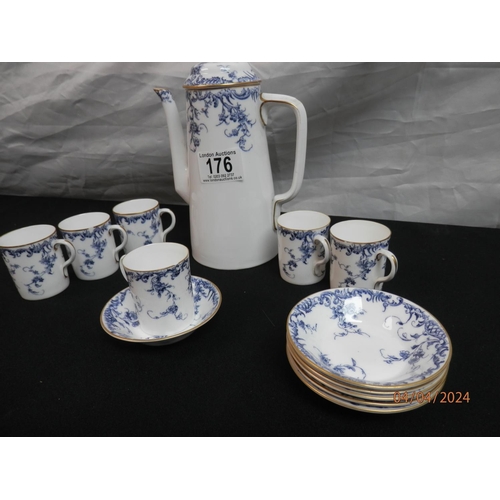 176 - 6 Place Royal Worcester Coffee Set