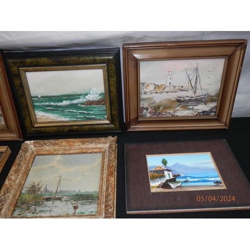 230 - Lot of Assorted Miniature Paintings, Prints etc