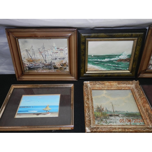 230 - Lot of Assorted Miniature Paintings, Prints etc