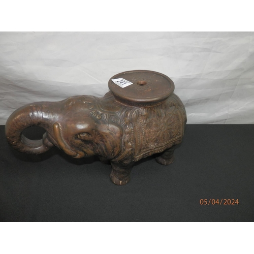 241 - Large Ceramic Elephant 25cm Tall