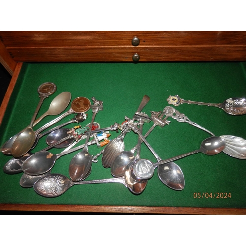 244 - Good Collection of Tea Spoons to Include Silver, Silver Plate and White Metal examples in a Set of C... 