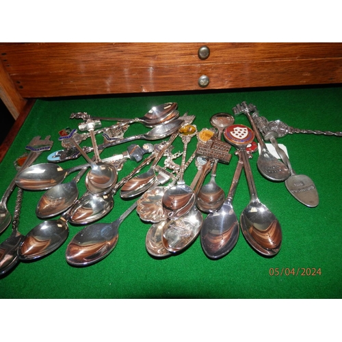 244 - Good Collection of Tea Spoons to Include Silver, Silver Plate and White Metal examples in a Set of C... 