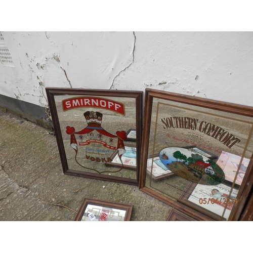 248 - Good Collection of Vintage Pub Mirrors