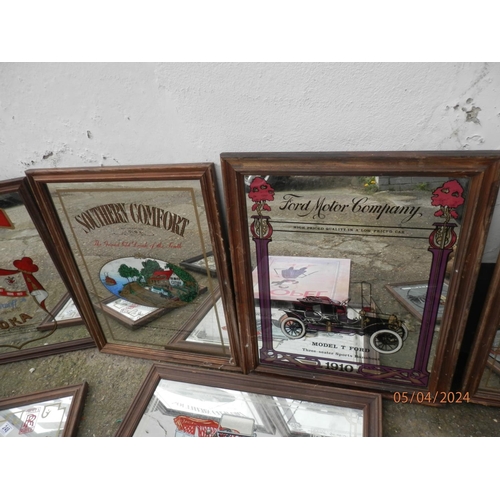 248 - Good Collection of Vintage Pub Mirrors