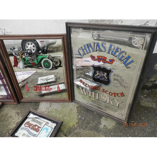 248 - Good Collection of Vintage Pub Mirrors