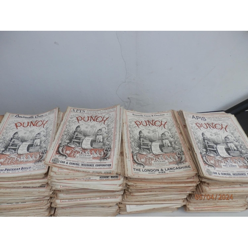 250 - Huge Collection of Early 20th Century Punch Magazines PLUS VARIOUS MAPS