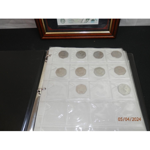 262 - Framed Coin Set and a Coin Collection in an Album