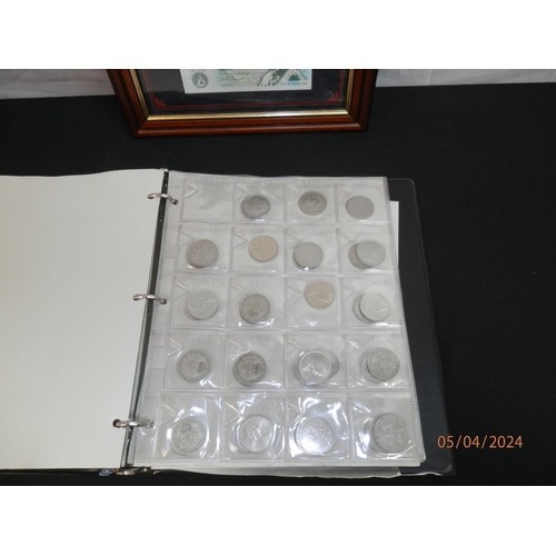 262 - Framed Coin Set and a Coin Collection in an Album