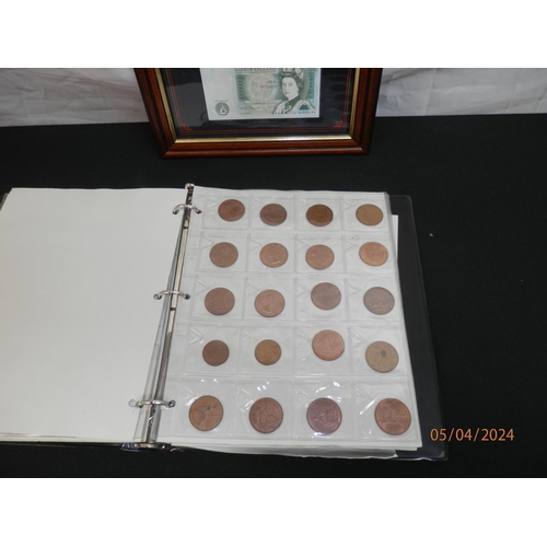 262 - Framed Coin Set and a Coin Collection in an Album