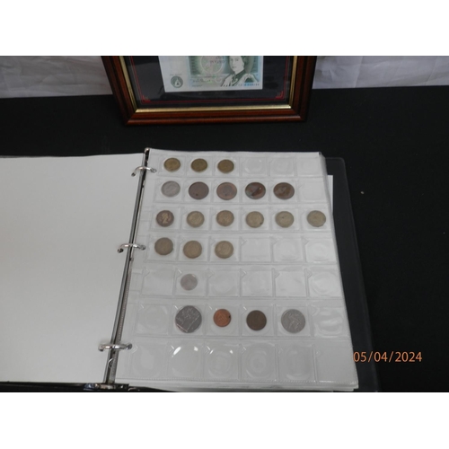 262 - Framed Coin Set and a Coin Collection in an Album