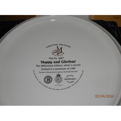 267 - Mint and Boxed Bradford Exchange Ltd Edition Millennium Collectors Plate