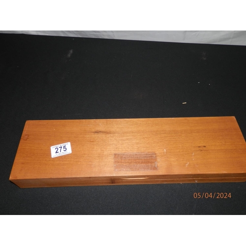 275 - Unused Carving Set in Wooden Case