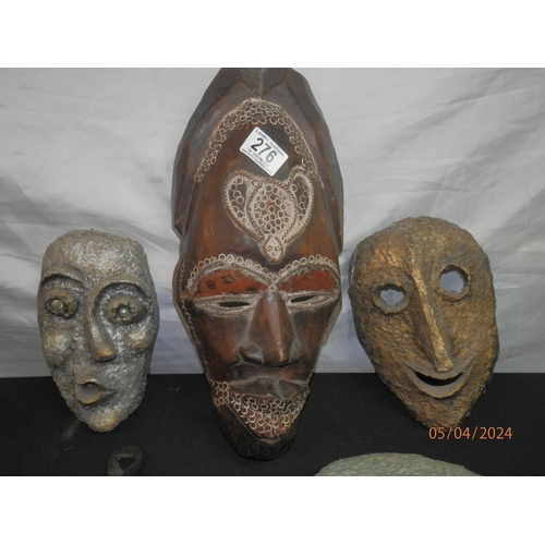 276 - Collection of Various Vintage masks