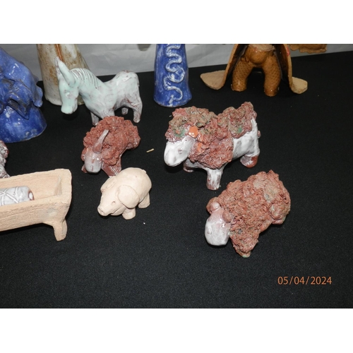 277 - Unusual Ceramic Nativity Set