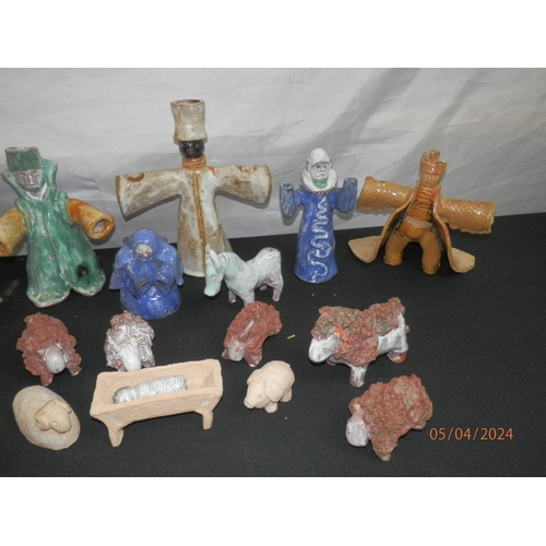 277 - Unusual Ceramic Nativity Set