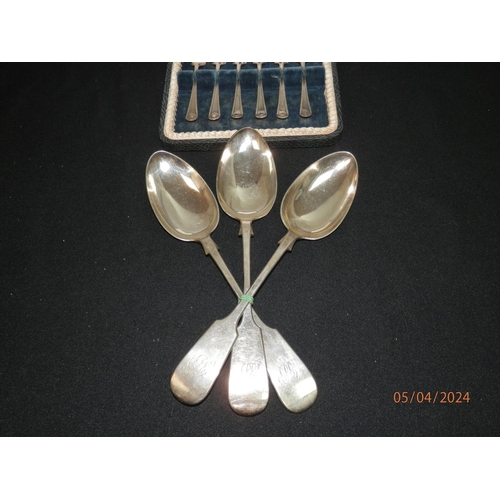 283 - Various Silver Plated Items incl. Cased Set