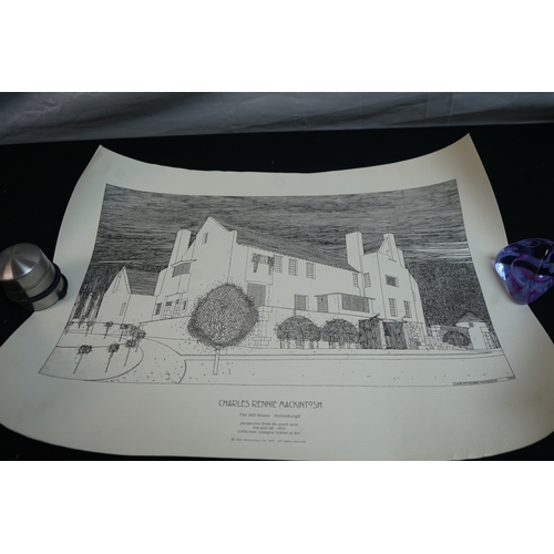 19 - Good Quality Print:Charles Rennie Mackintosh The Hill House