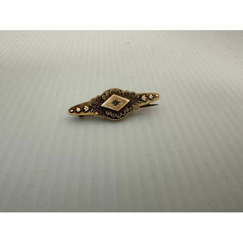 84A - Early 20th Century 9ct Gold Brooch