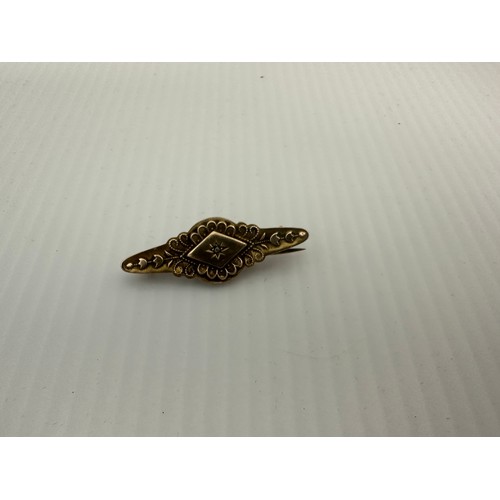 84A - Early 20th Century 9ct Gold Brooch