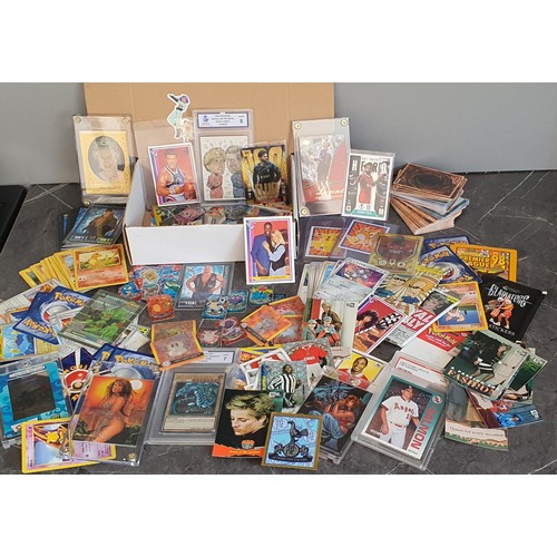 7 - Good lot of various trading cards including vintage cards, graded cards, unopened vintage packs, var... 