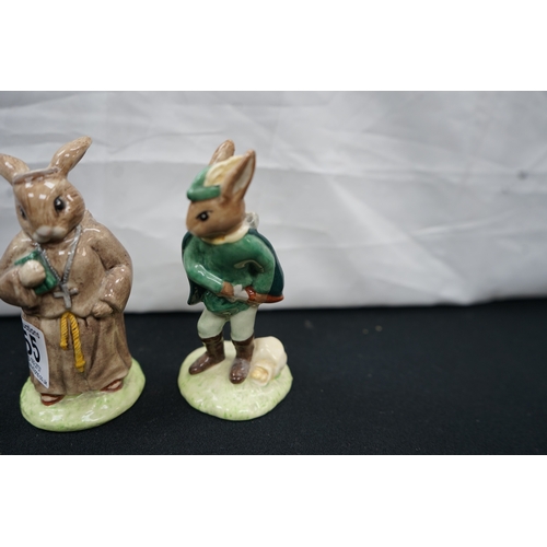 155 - Royal Doulton Bunnykins Figurines: Robin Hood and Friar Tuck