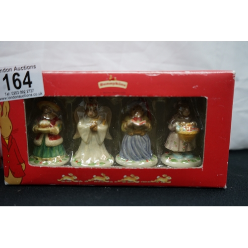 164 - 2 BOXED ROYAL DOULTON BUNNYKINS FIGURES - CHRISTMAS COLLECTION