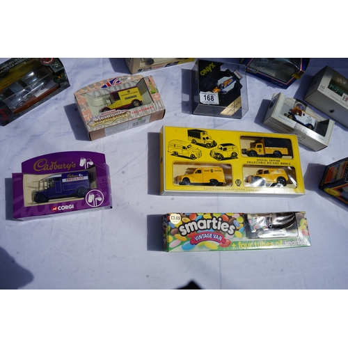 168 - Good Collection of Mint and Boxed Diecast Cars including Corgi and Matchbox etc