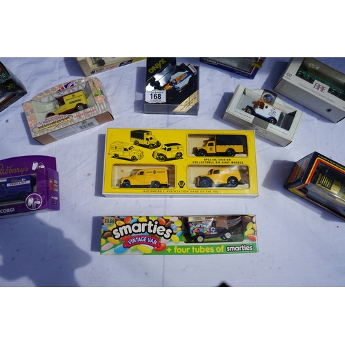 168 - Good Collection of Mint and Boxed Diecast Cars including Corgi and Matchbox etc