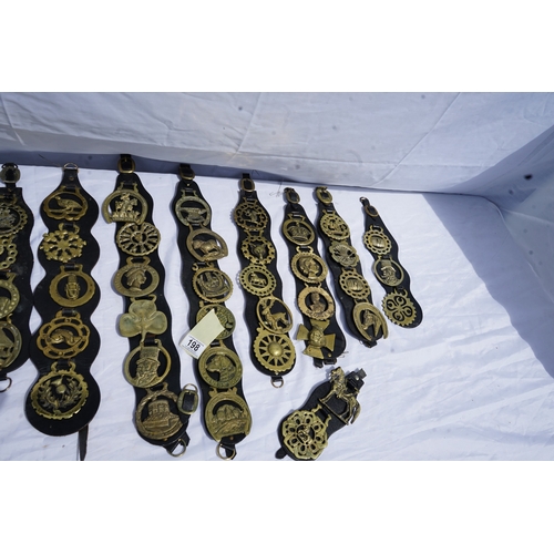 198 - A Collection of old horse brasses