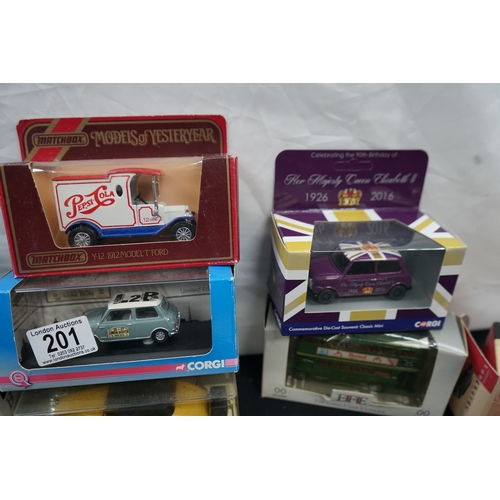 201 - A Collection of 8 Model Cars including Matchbox & Corgi
Mint and Boxed