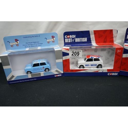 209 - A Collection of 6 Mint & Boxed Corgi Models 4 