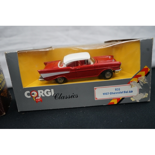 210 - 1 Corgi Classics 1957 Chevrolet Bel Air & 1 1957 Ford Thunderbird Model Car