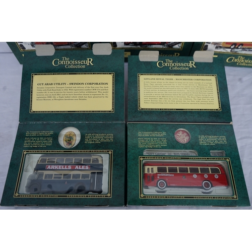 227 - Corgi Classics The Cobboisseur Collection: Group of 5 Mint and Boxed Diecast Buses