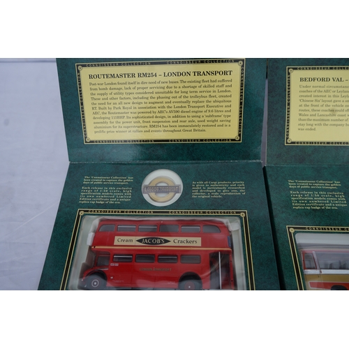 227 - Corgi Classics The Cobboisseur Collection: Group of 5 Mint and Boxed Diecast Buses