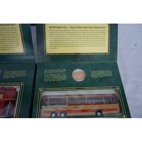 227 - Corgi Classics The Cobboisseur Collection: Group of 5 Mint and Boxed Diecast Buses