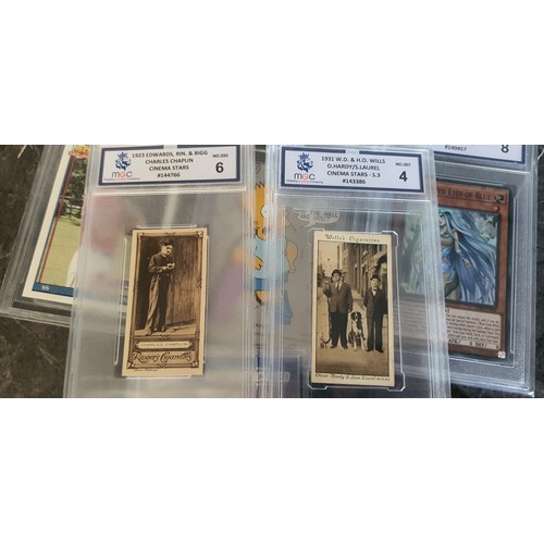 36 - Lot of various graded cards including vintage, Box of loose cards, various unopened card packs also ... 