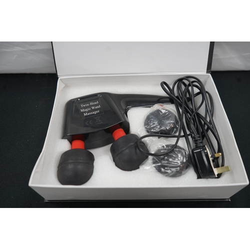 264 - A Boxed Twin Head |Magic Wand Massager with Accessories