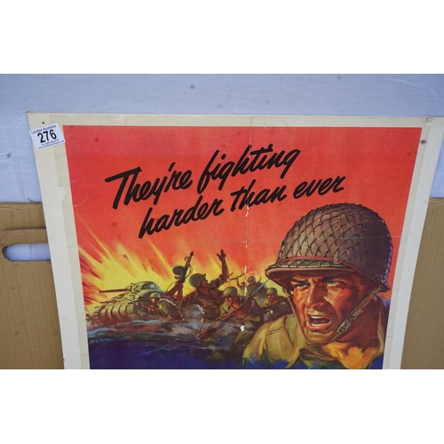 276 - Original USA WW2 Propaganda Poster: 