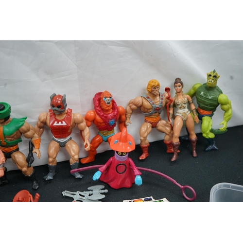 279 - A Box of Rare & Vintage He Man Action Figures etc