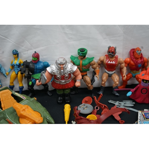 279 - A Box of Rare & Vintage He Man Action Figures etc