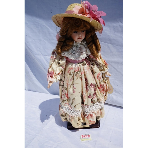 307 - Vintage Alberon Porcelain Doll