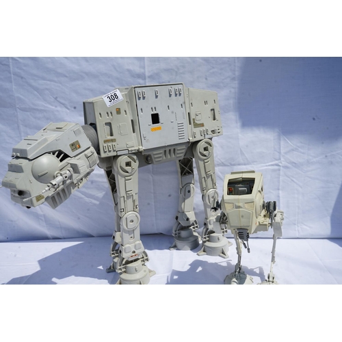 308 - Star Wars AT-AT Walker 1981 and a 1982 Scout Walker