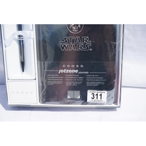 311 - New and Boxed Star Wars Cross Jotzone Journal with Pen