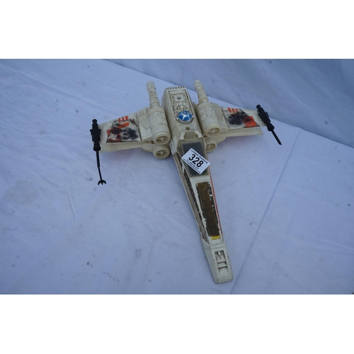 328 - 1980s Vintage Star Wars X-Wing Fighter