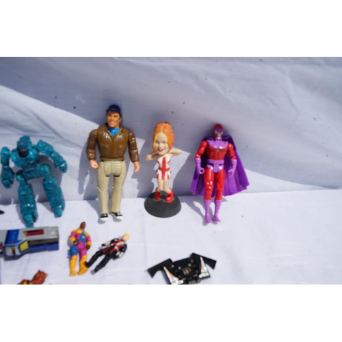 332 - Lot of Vintage Action Figures to include X Men, The A Team etc