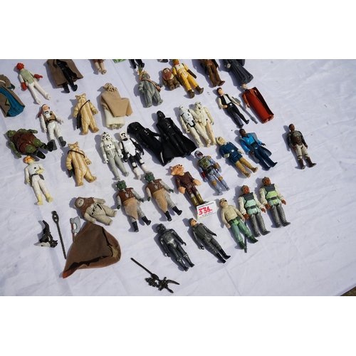 334 - Good Collection of Early 1980s Star Wars Action Figures