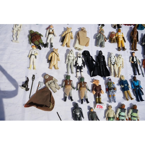 334 - Good Collection of Early 1980s Star Wars Action Figures