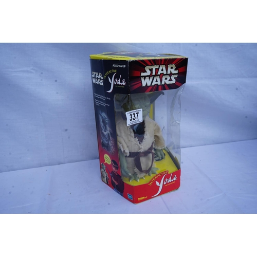 337 - Mint and Boxed Hasbro Interactive Yoda Action Figure